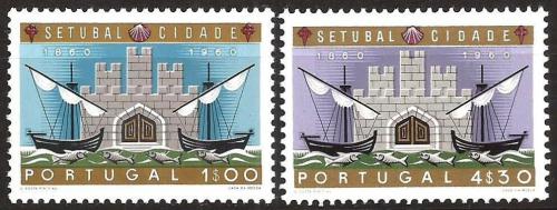 Poštové známky Portugalsko 1961 Setubal, 100. výroèie Mi# 905-06 Kat 20€