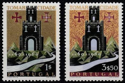 Poštové známky Portugalsko 1962 Tomar, 800. výroèie Mi# 910-11