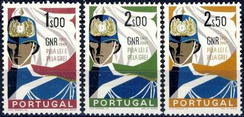 Poštové známky Portugalsko 1962 Národní garda, 50. výroèie Mi# 912-14 Kat 5€