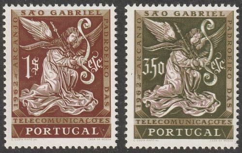 Poštové známky Portugalsko 1962 Archandìl Gabriel Mi# 915-16