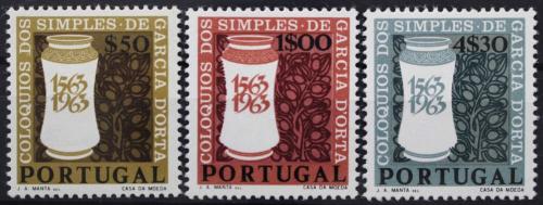 Poštové známky Portugalsko 1964 Lieèivé rastliny Mi# 954-56 Kat 6€