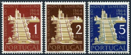 Poštové známky Portugalsko 1964 Poutní kostol Sameiro, 100. výroèie Mi# 960-62 Kat 5€
