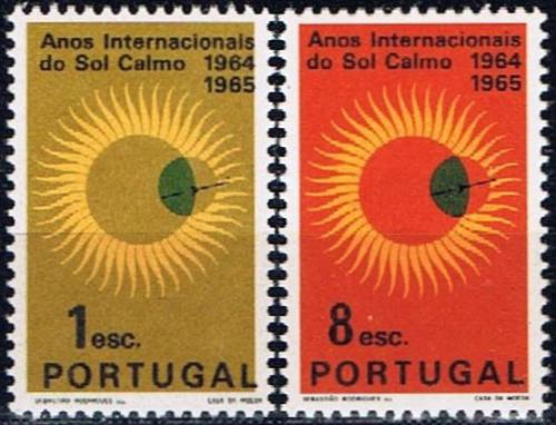 Poštové známky Portugalsko 1964 Medzinárodný rok klidného Slunce Mi# 966-67