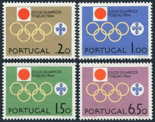 Poštové známky Portugalsko 1964 LOH Tokio Mi# 968-71 Kat 6€