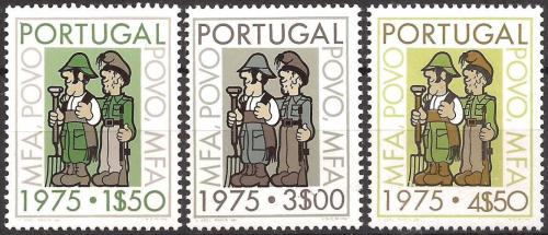 Poštové známky Portugalsko 1975 Poulièní hnutí Mi# 1272-74 Kat 5.50€