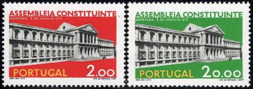 Poštové známky Portugalsko 1975 Budova lidového shromáždìní Mi# 1283-84 Kat 7.20€