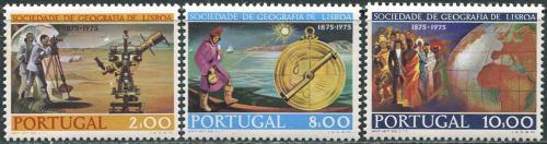 Poštové známky Portugalsko 1975 Geografická spoleènost v Lisabonu Mi# 1295-97 Kat 6€