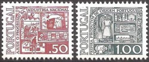 Poštové známky Portugalsko 1976 Národní produkce Mi# 1309-10