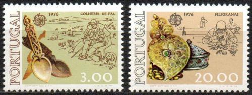 Potov znmky Portugalsko 1976 Eurpa CEPT, umleck emeslo Mi# 1311-12 Kat 60