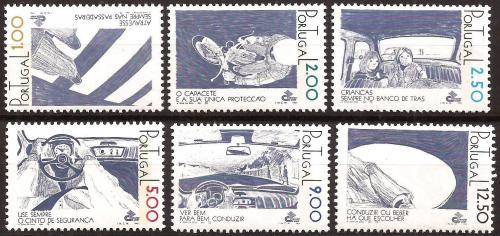 Poštové známky Portugalsko 1978 Bezpeènos� silnièního provozu Mi# 1397-1402 Kat 9€