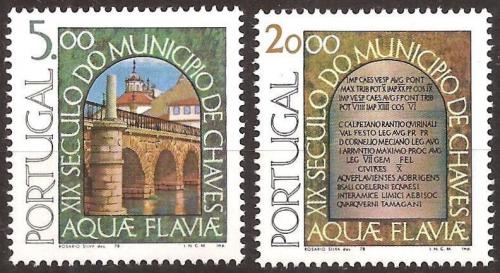 Poštové známky Portugalsko 1978 Chaves, 2000. výroèie Mi# 1405-06