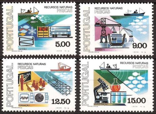 Poštové známky Portugalsko 1978 Rybolov Mi# 1413-16 Kat 4.80€