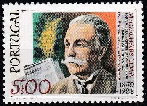 Poštová známka Portugalsko 1978 Sebastião Magalhães Lima, novinár Mi# 1421