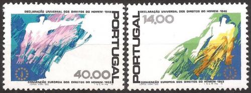 Poštové známky Portugalsko 1978 Lidská práva Mi# 1422-23