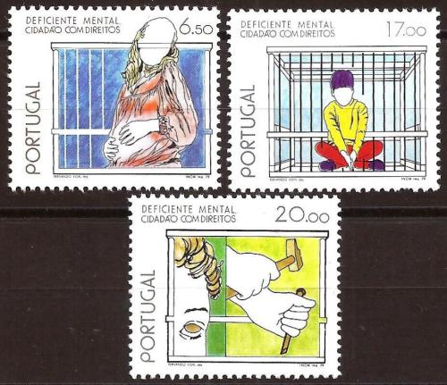 Poštové známky Portugalsko 1979 Integrace postižených Mi# 1448-50