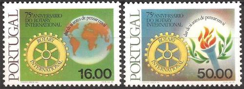 Poštové známky Portugalsko 1980 Rotary Intl., 75. výroèie Mi# 1480-81 Kat 5€