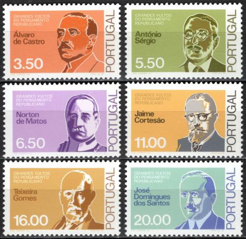 Poštové známky Portugalsko 1980 Republikáni Mi# 1482-87 Kat 5.50€