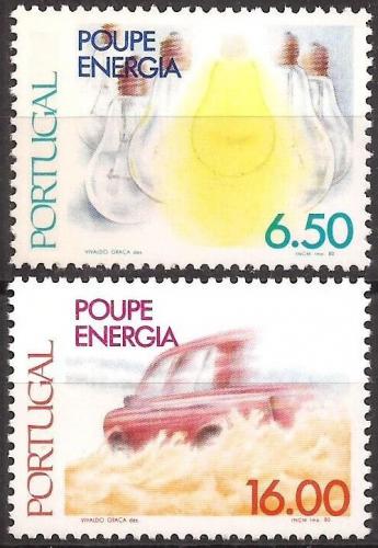 Poštové známky Portugalsko 1980 Šetøení energiemi Mi# 1508-09
