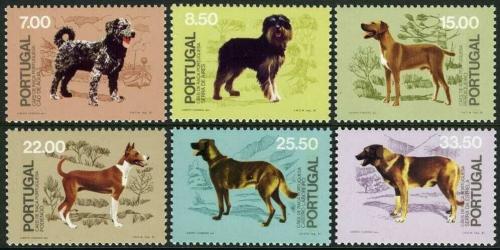 Poštové známky Portugalsko 1981 Psy Mi# 1522-27 Kat 9€