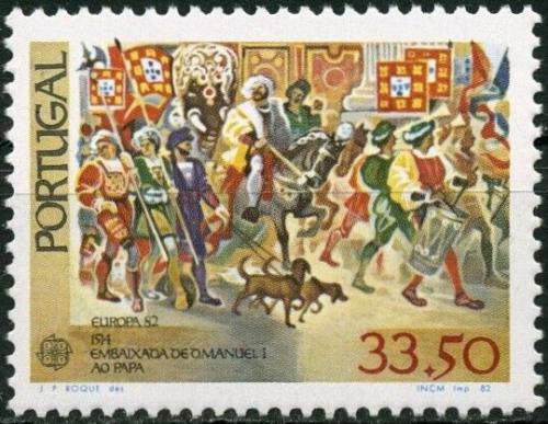 Poštová známka Portugalsko 1982 Európa CEPT, historické události Mi# 1564