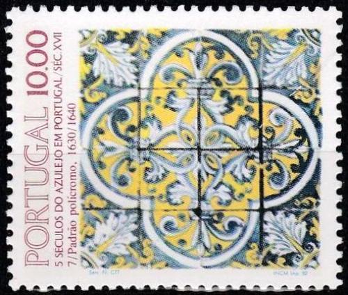Poštová známka Portugalsko 1982 Ozdobná kachle, azulej Mi# 1576