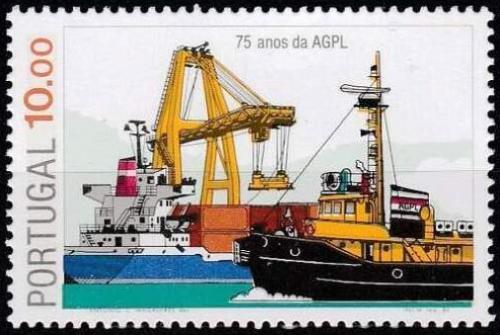 Poštová známka Portugalsko 1983 Nákladní lode Mi# 1583