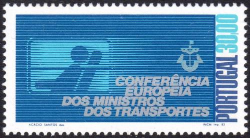 Poštová známka Portugalsko 1983 Konference ministrù dopravy Mi# 1602