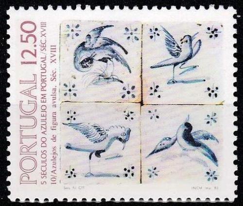 Poštová známka Portugalsko 1983 Ozdobná kachle, azulej Mi# 1603