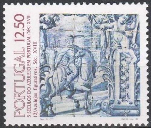 Poštová známka Portugalsko 1983 Ozdobná kachle, azulej Mi# 1614