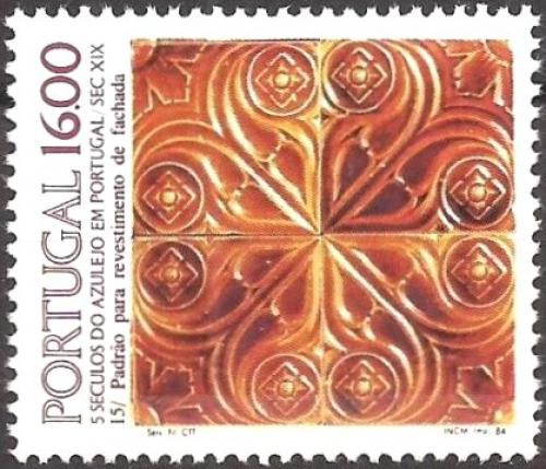 Poštová známka Portugalsko 1984 Ozdobná kachle Mi# 1641