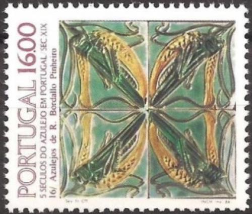 Poštová známka Portugalsko 1984 Ozdobná kachle, azulej Mi# 1644