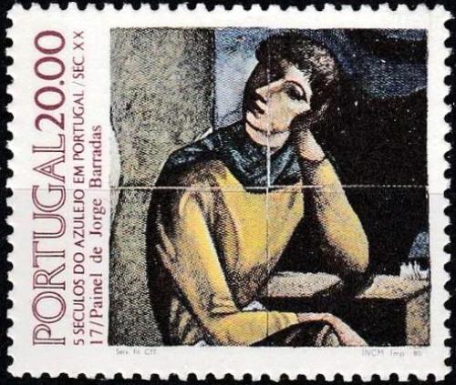 Poštová známka Portugalsko 1985 Ozdobná kachle, azulej Mi# 1649