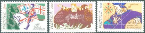 Poštové známky Portugalsko 1985 Historické události Mi# 1658-60 Kat 6.50€