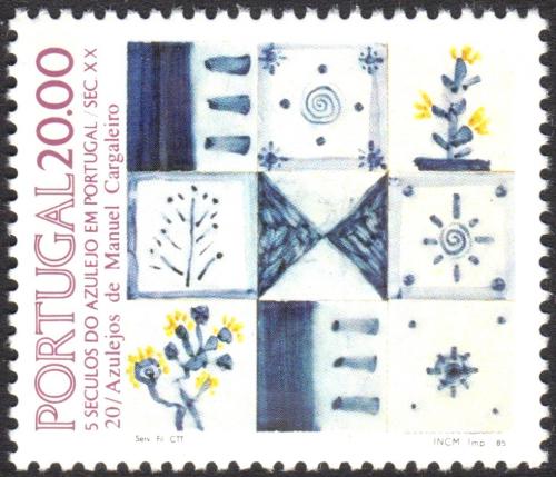 Poštová známka Portugalsko 1985 Ozdobná kachle, azulej Mi# 1675