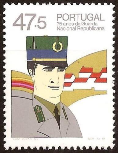 Poštová známka Portugalsko 1986 Národní garda, 75. výroèie Mi# 1702