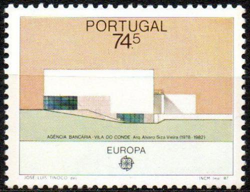 Poštová známka Portugalsko 1987 Európa CEPT, moderní architektura Mi# 1722