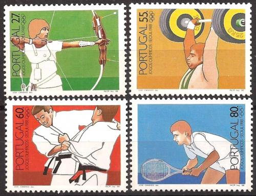 Poštové známky Portugalsko 1988 LOH Soul Mi# 1762-65 Kat 7.50€