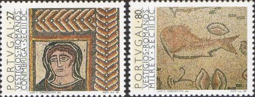 Poštovní známky Portugalsko 1988 Øímská kultura v Portugalsku, mozaiky Mi# 1767-68