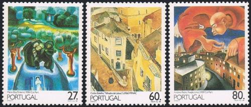 Poštové známky Portugalsko 1988 Umenie 20. storoèie Mi# 1769-71 Kat 4.50€