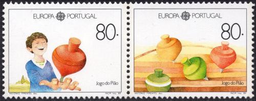 Poštové známky Portugalsko 1989 Európa CEPT, dìtské hry Mi# 1785-86 Kat 9€