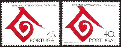 Poštové známky Portugalsko 1994 Medzinárodný rok rodiny Mi# 2012-13