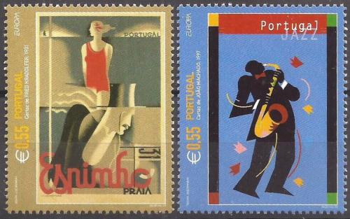 Poštové známky Portugalsko 2003 Európa CEPT, plakáty Mi# 2677-78