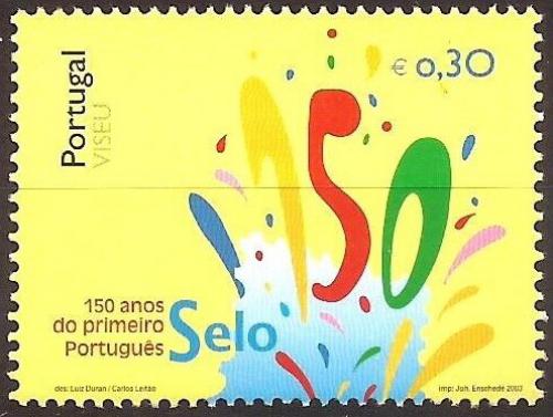 Poštová známka Portugalsko 2003 První portugalské známky, 150. výroèie Mi# 2685