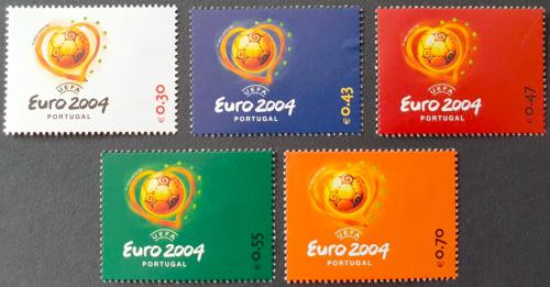 Poštové známky Portugalsko 2003 ME ve futbale Mi# 2686-90