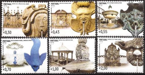 Poštové známky Portugalsko 2003 Kašny Mi# 2722-27 Vysoký nominál !!!
