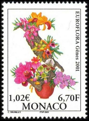 Poštová známka Monako 2001 Kvety Mi# 2549