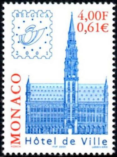 Poštová známka Monako 2001 Radnice v Bruselu Mi# 2554