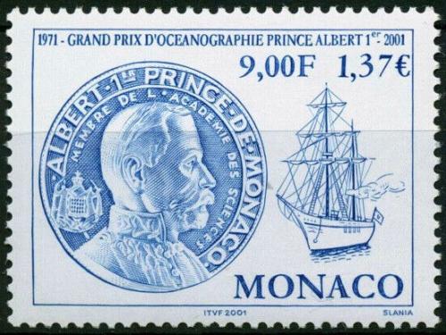 Poštová známka Monako 2001 Medaile knížete Alberta Mi# 2559