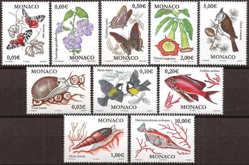 Poštové známky Monako 2002 Fauna a flóra TOP SET Mi# 2573-82 Velmi vysoký nominál !!!