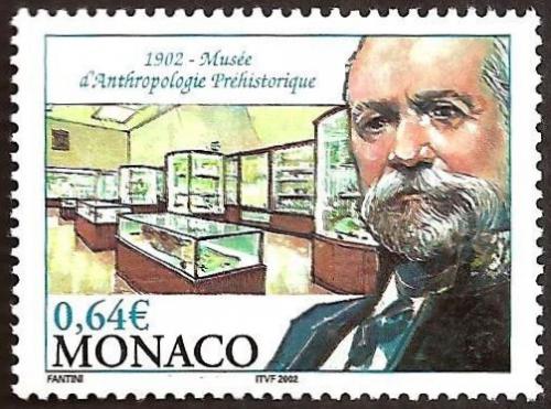 Poštová známka Monako 2002 Múzeum prehistorické antropologie, 100. výroèie Mi# 2590
